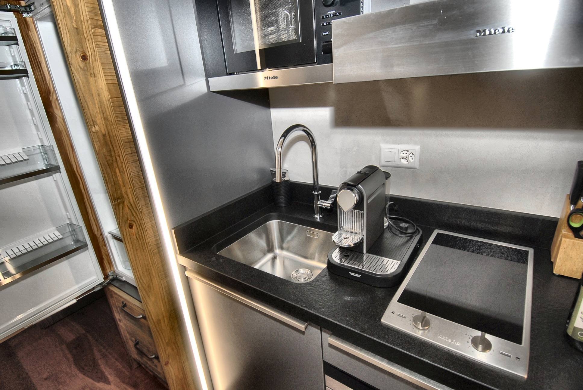 The second kitchen, open