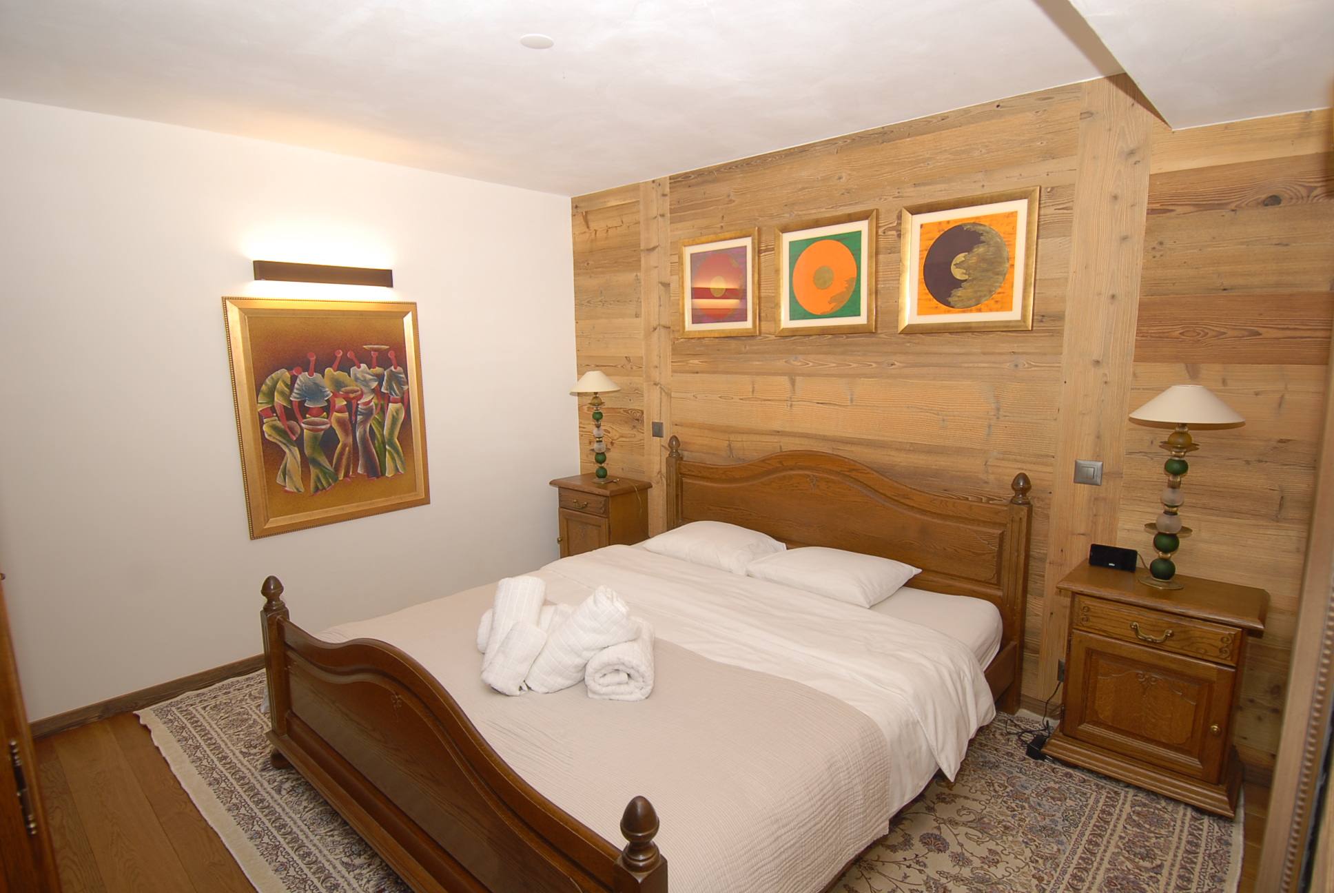Family bedroom — the king-bed area